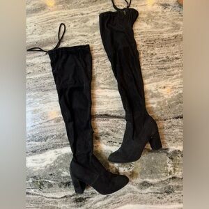 Kohl's Black Over the Knee Boots